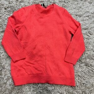 Ann Taylor Bold Red Crew Neck Sweater